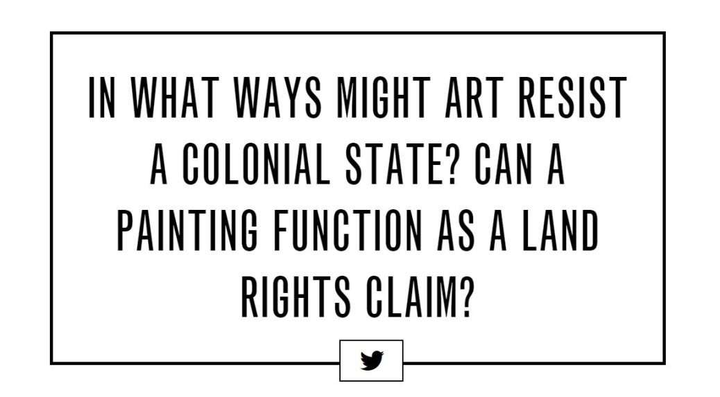 In what ways might art resist a colonial state?