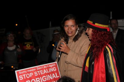 'Stop stealing Aboriginal children' - protesters at Sorry Day (c) Elaine Pelot Syron